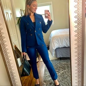 NWT Derek Lam 10 Crosby Indigo Blue Suit Set 2